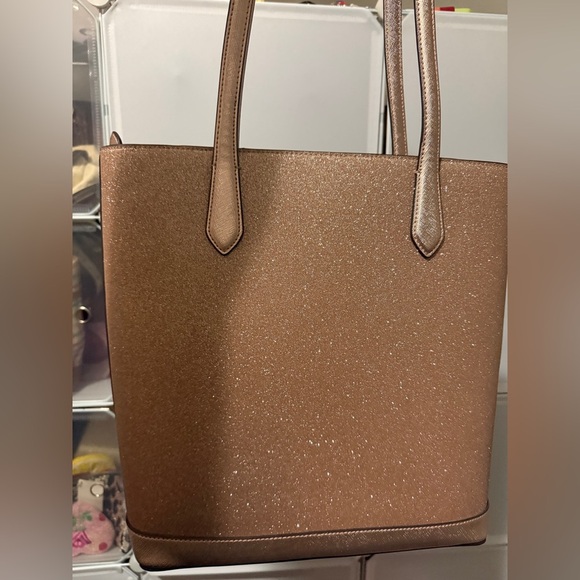 Kate Spade Glitter Rose Gold Sparkling Tote - Picture 4 of 11